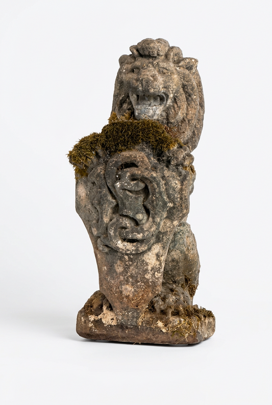 Pair of Heraldic Lions circa 1950