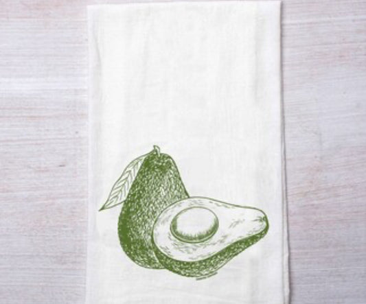 Avocado Flour Sack Tea Towel