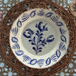 Casa Nuno Blue and White Dinner Plate, 3 Flower/Shell