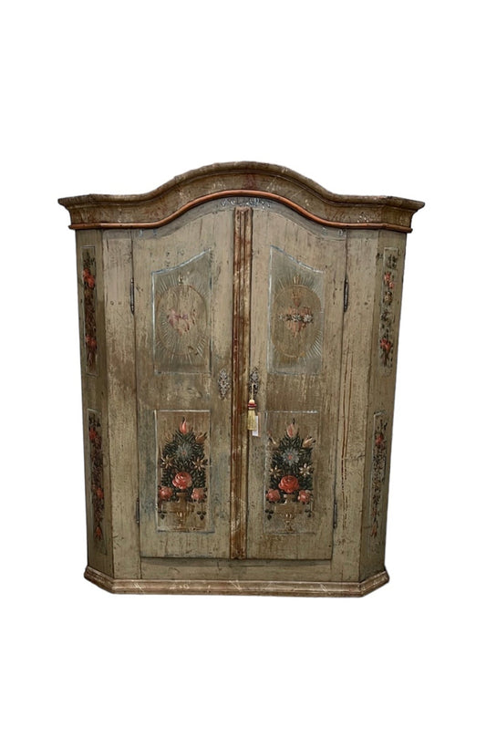 Painted Sacristy Armoire Germany 19th Century