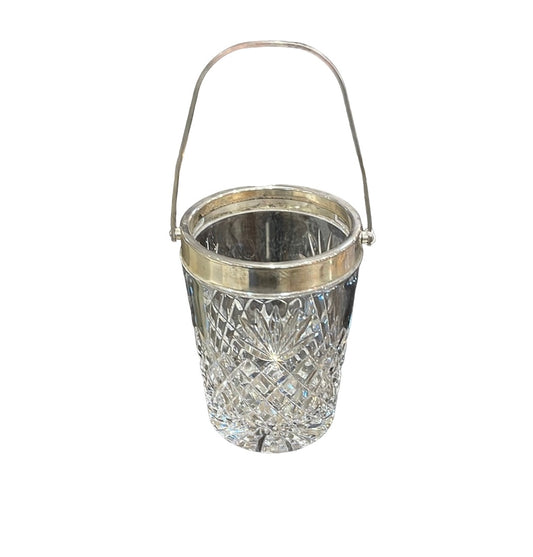 CA47 Silverplate and Glass Ice Bucket
