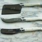 Laguiole 3 Piece Mini Cheese Utensil Set Ivory