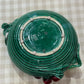 Emile Tessier Majolica Fruit-Handled Dish