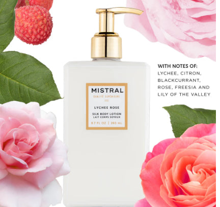 Mistral Luxe Silk Body Lotion Lychee Rose