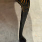 Chinoiserie Black Coffee Table with Botanical Motif