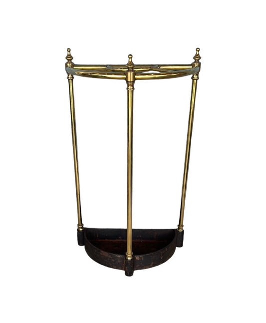 Brass Stick Stand with Cast Iron Bottom