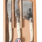 Laguiole 3 Piece Mini Cheese Utensil Set Ivory