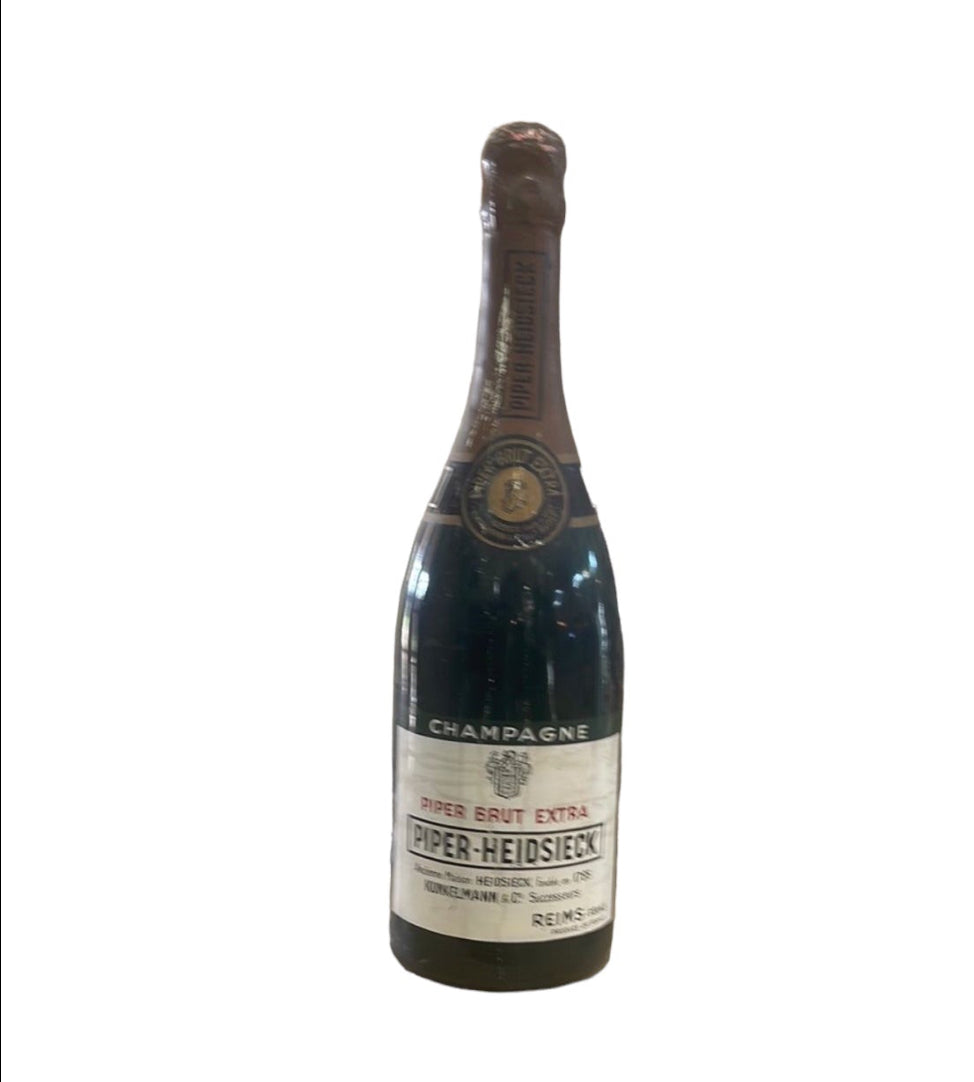 Mid-Century Modern Large Piper-Heidsieck Plastic Champagne Bottle