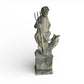 Neptune Carved Stone Statuary Water Feature