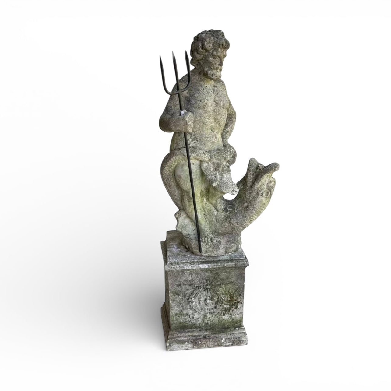 Neptune Carved Stone Statuary Water Feature