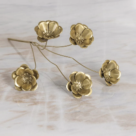 Botanical Gold Poppy Stem