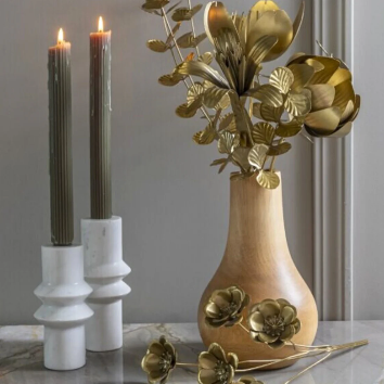 Botanical Gold Poppy Stem