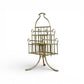 Vintage Brass Magazine Rack