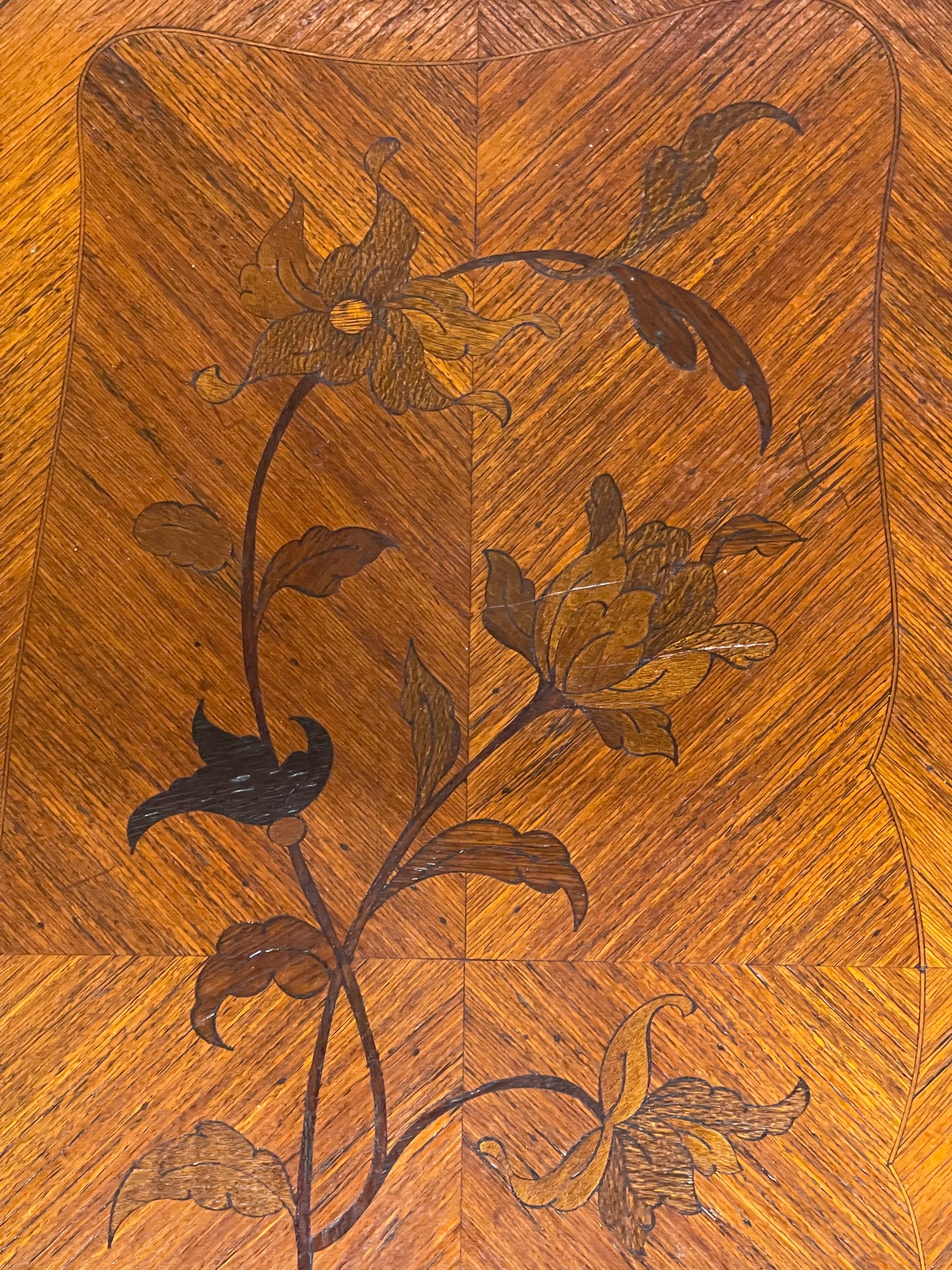 Louis XV Tulipwood, Kingwood, Maple and Holly Marquetry Coiffeuse, Late 19th Century