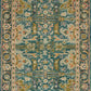 #122 Teal Floral Rug