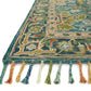 #122 Teal Floral Rug