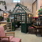 Petite French Garden Conservatory – Custom Iron & Glass Showpiece