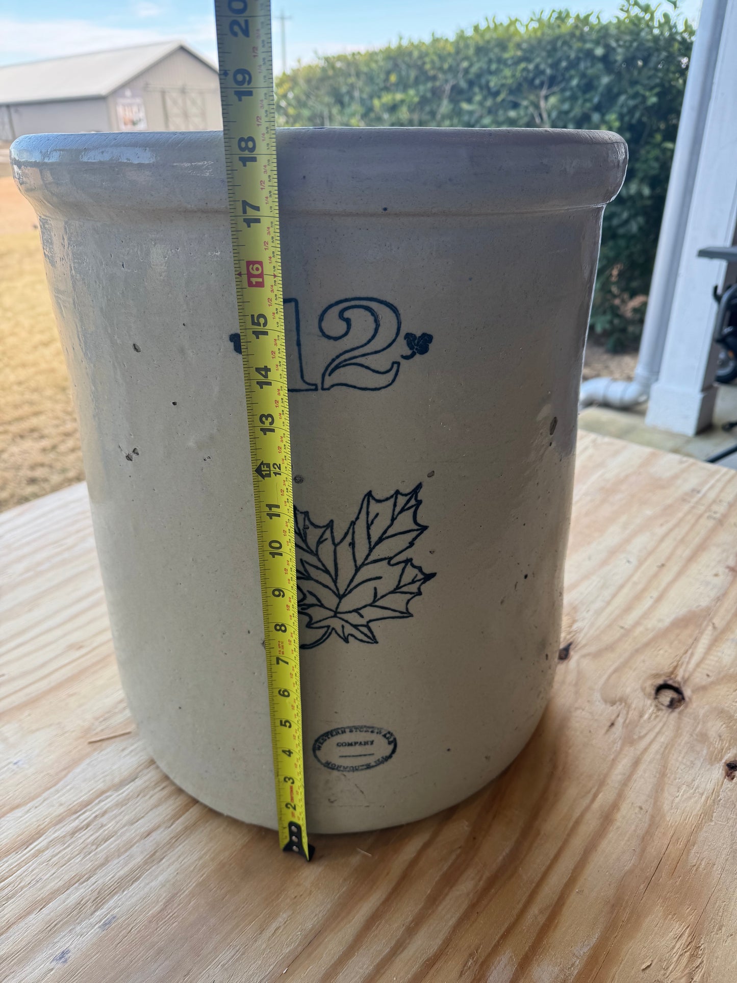 Cream Crock #12 Maple Leaf
