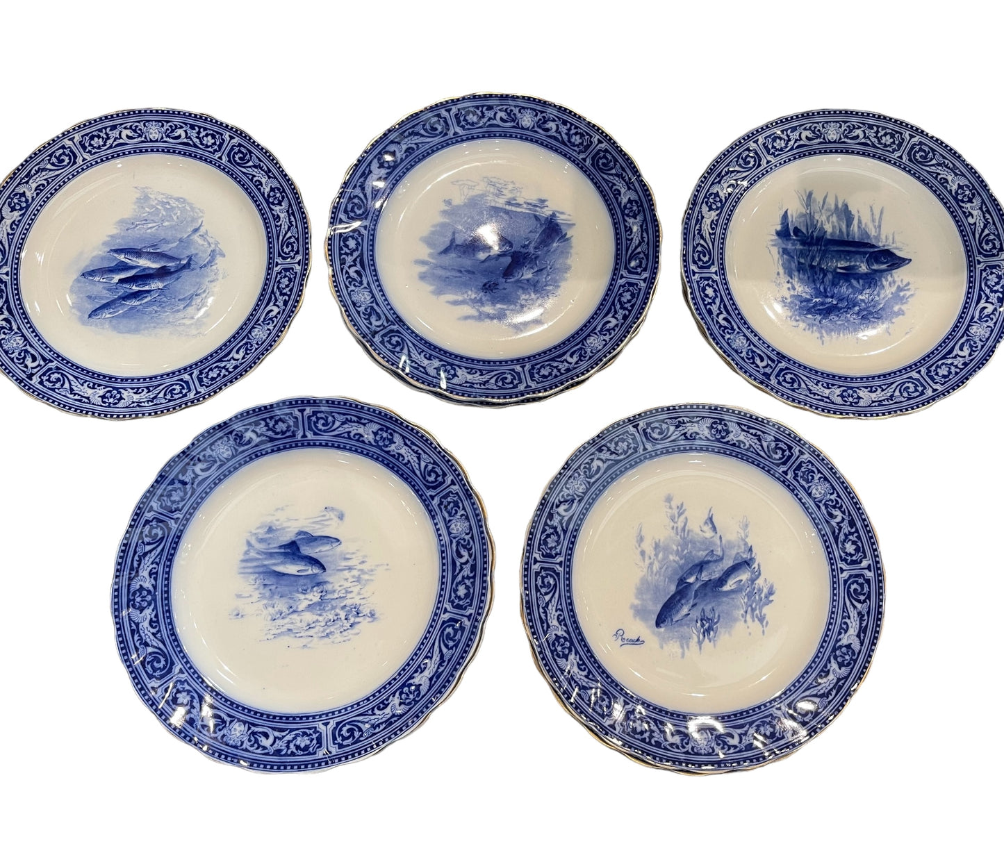 Royal Doulton Flow Blue Dish Set