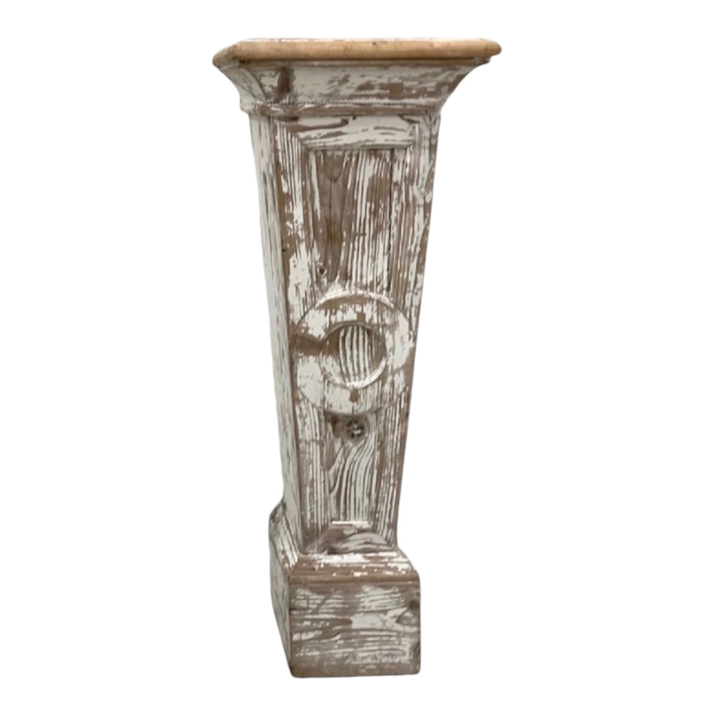 White Washed Pine Column