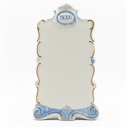 Porcelain Menu Stand