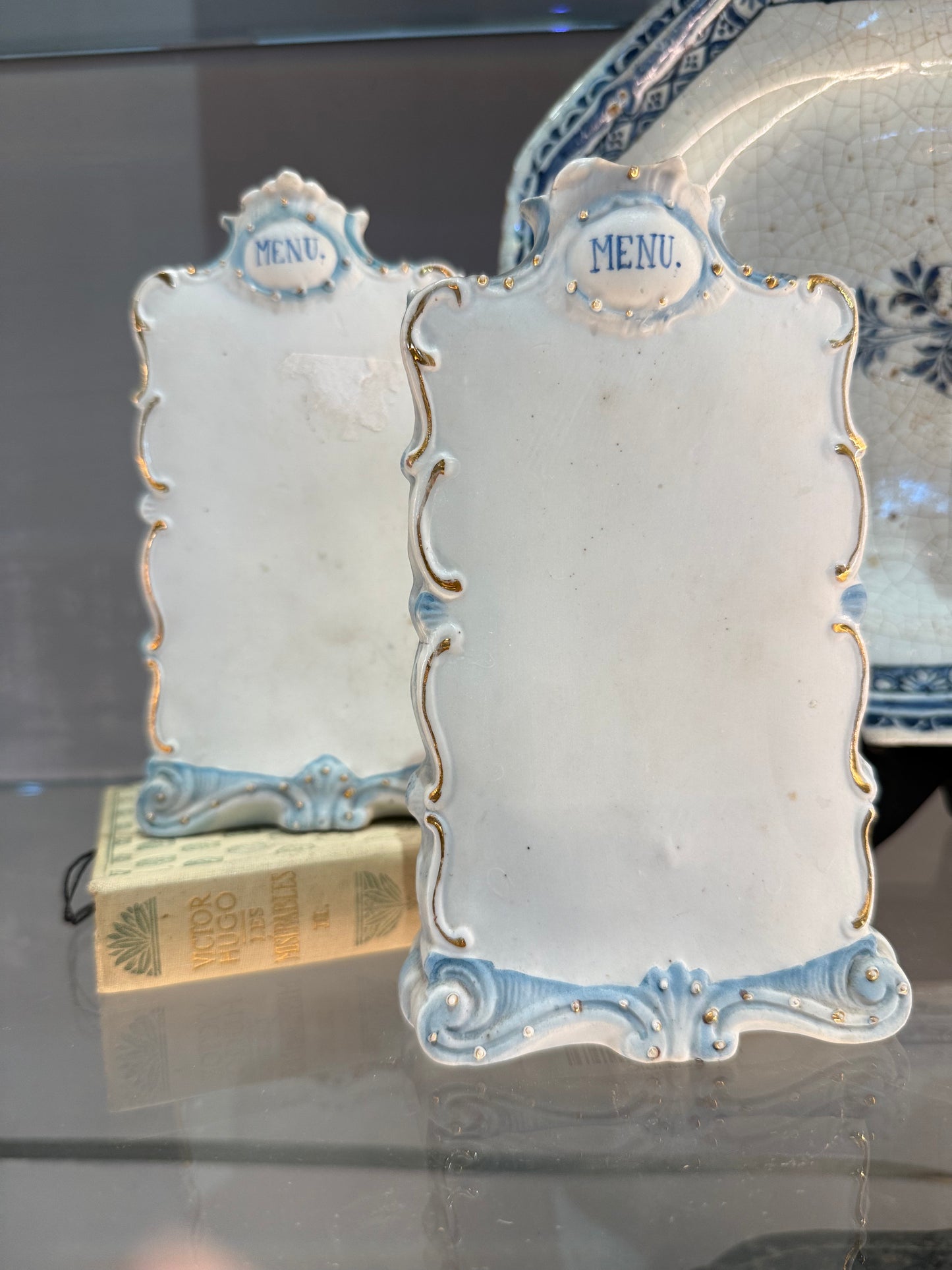 Porcelain Menu Stand
