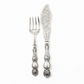 Victorian English Pierced Cake Server & Fork Set – Ornate Rococo Revival, Martin Hall Sheffield