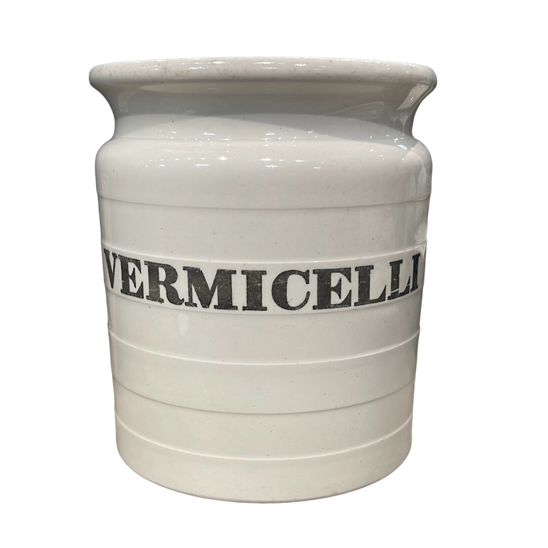 Ironstone Storage Jar with Lid