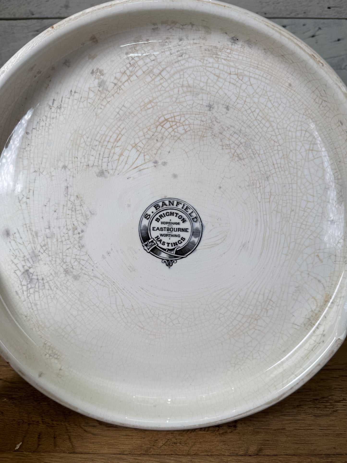 English Ironstone Grocer’s “MARGARINE” Counter Display Stand