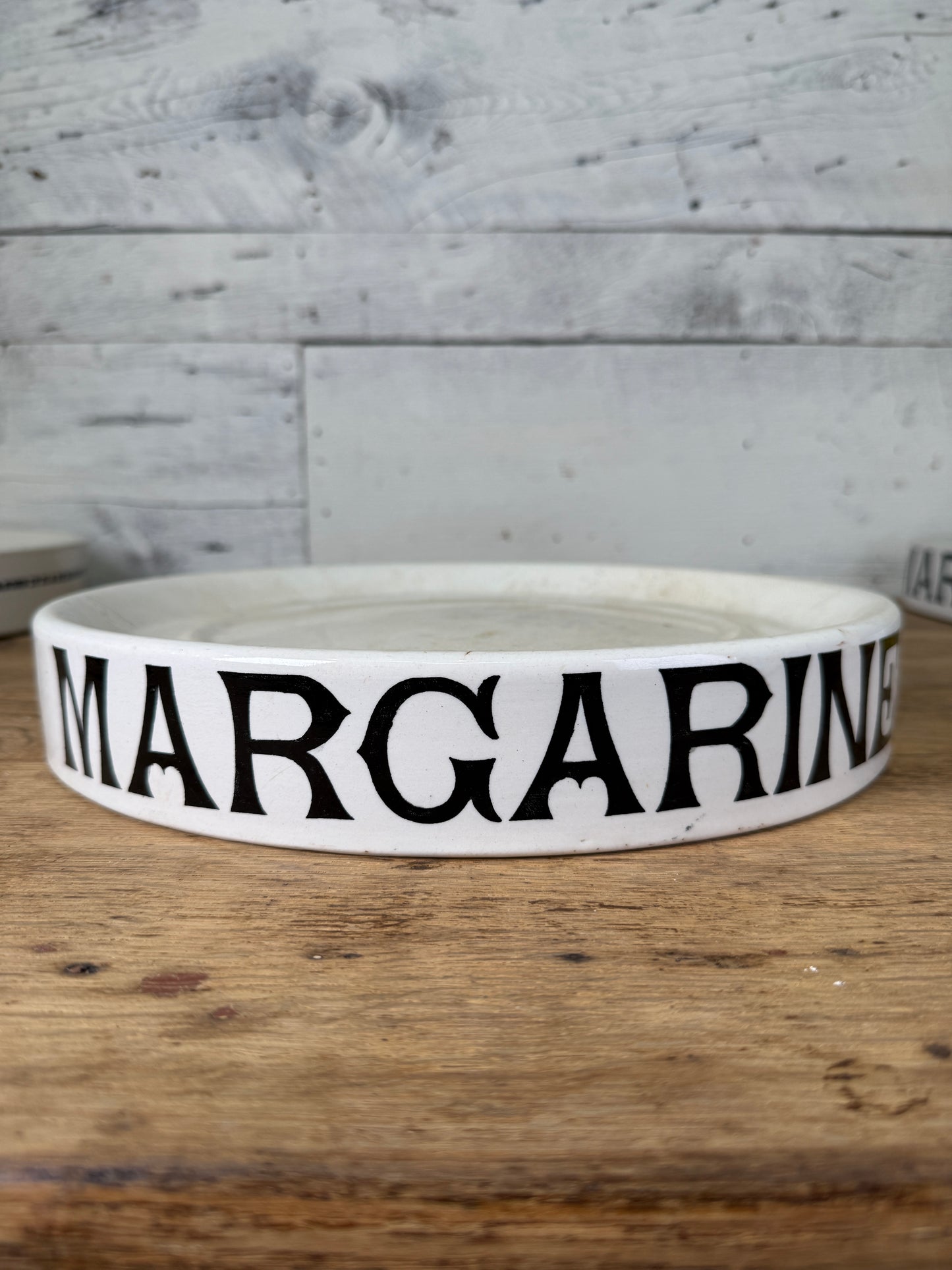 English Ironstone Grocer’s “MARGARINE” Counter Display Stand