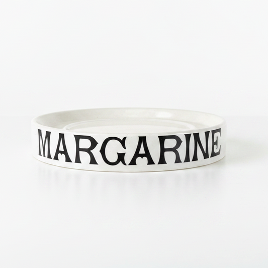 English Ironstone Grocer’s “MARGARINE” Counter Display Stand