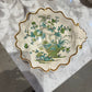 Regency-Era Ridgway Dessert Service – Circa 1820, Hand-Painted Botanical Design, Gilt Accents