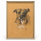 Pastel Drawing of Dog Circa 1900