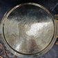 Early 20th Century Moorish-Patterned Brass Tray Table with Inlaid Wooden Base