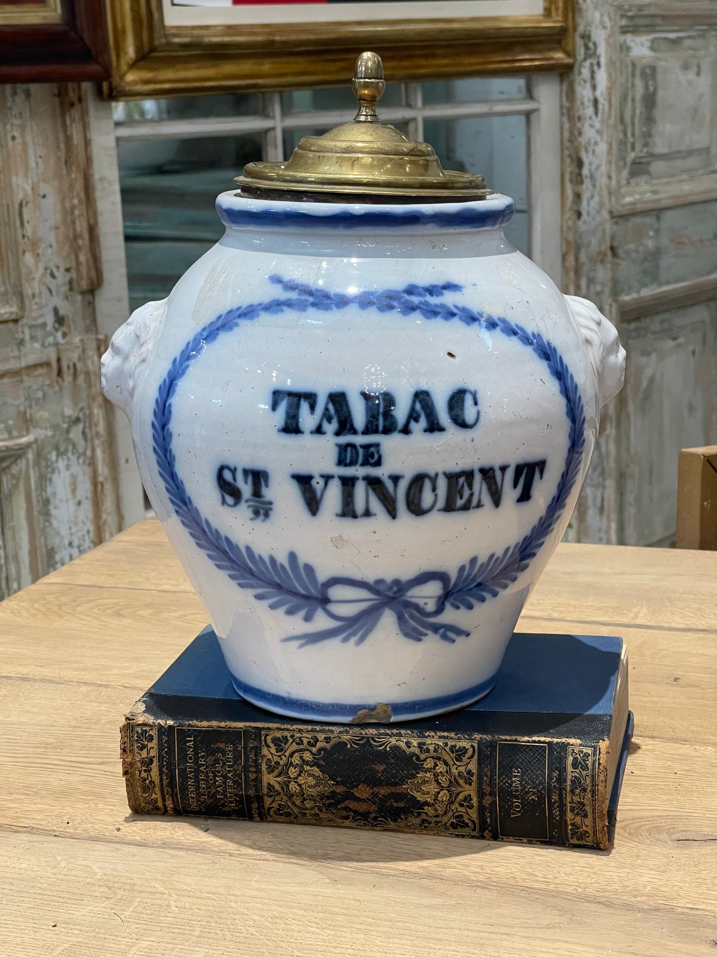 Blue and White Glazed Tobacco Jars circa 1800