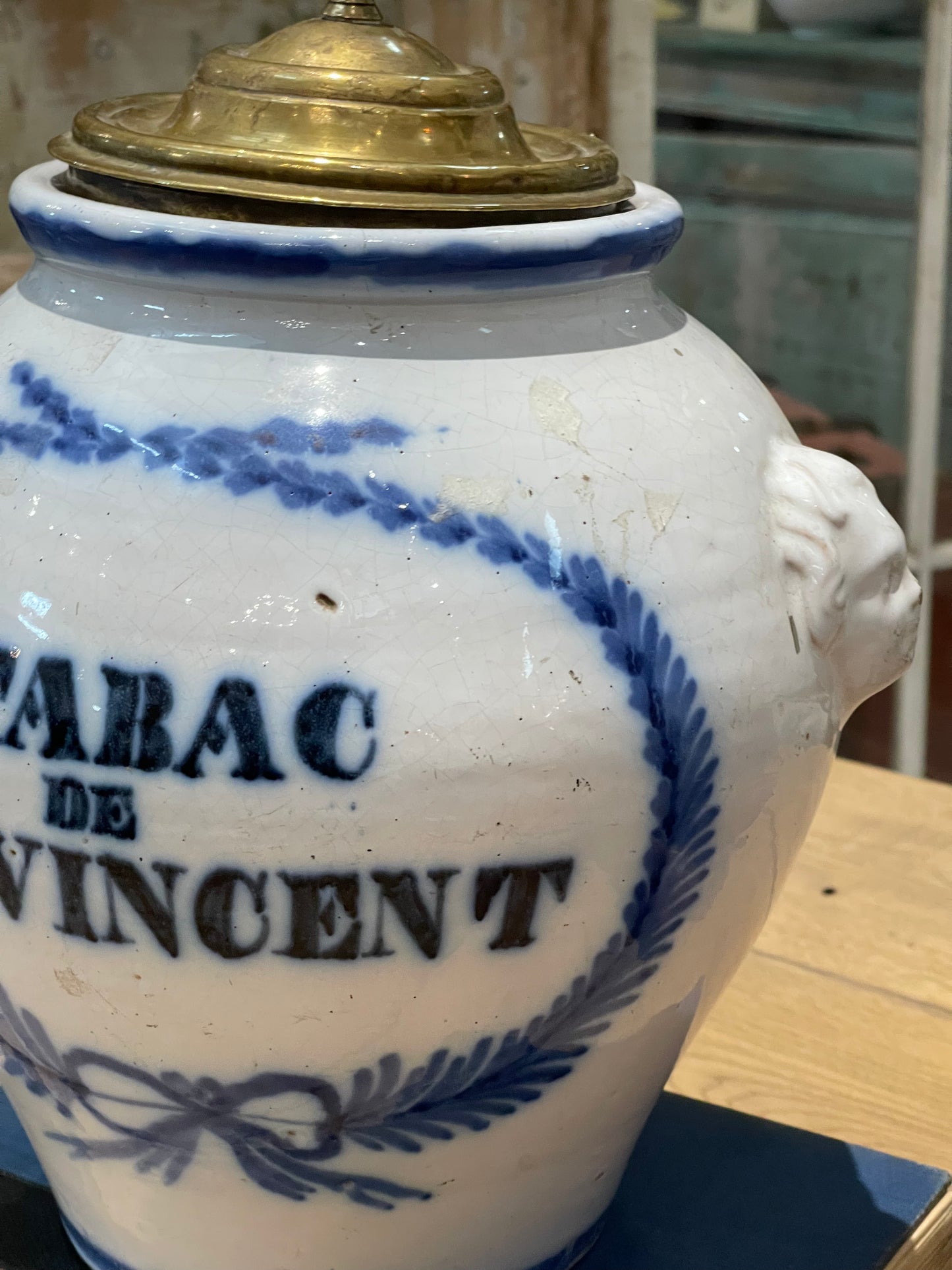 Blue and White Glazed Tobacco Jars circa 1800