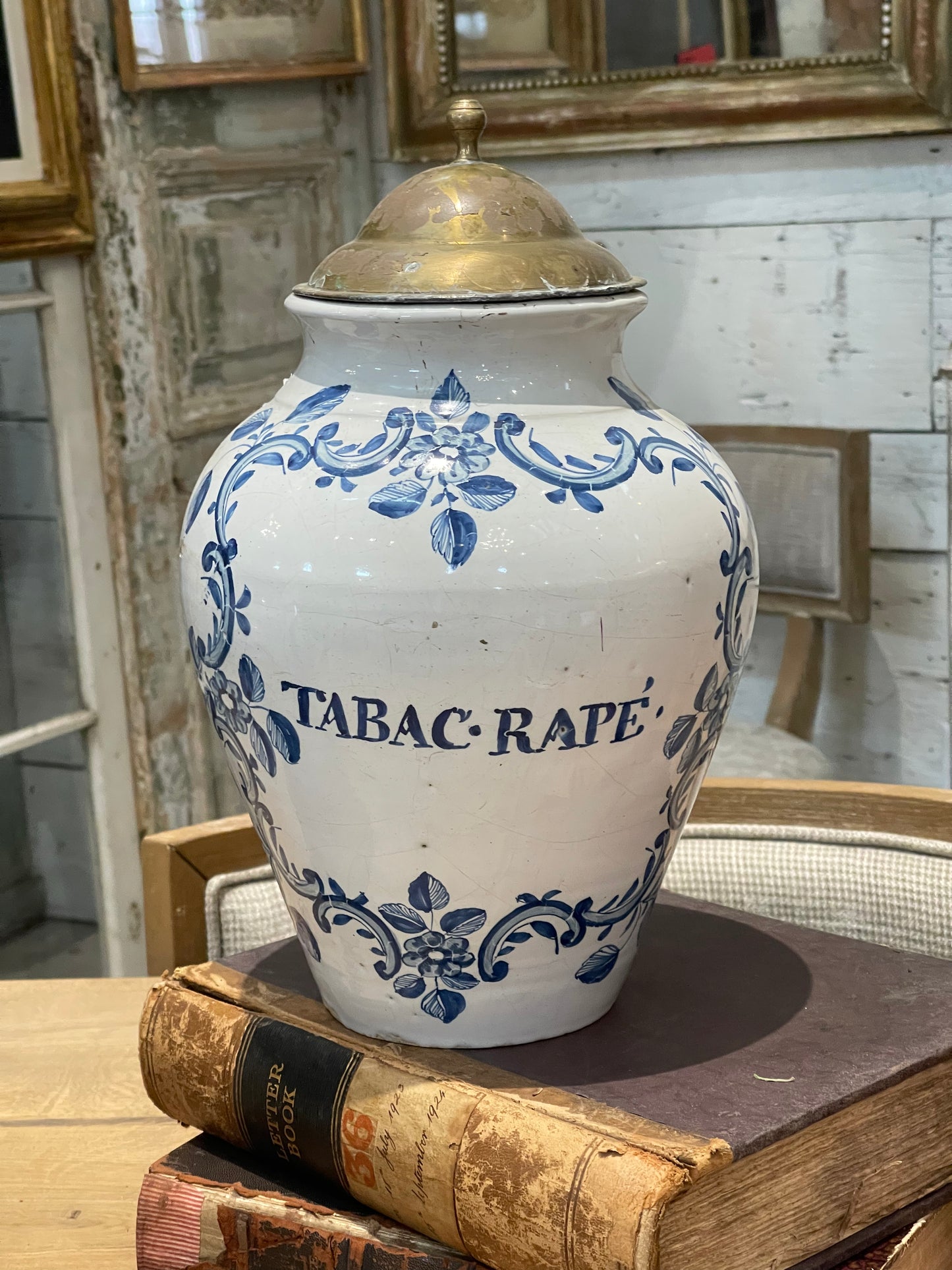 Blue and White Glazed Tobacco Jars circa 1800