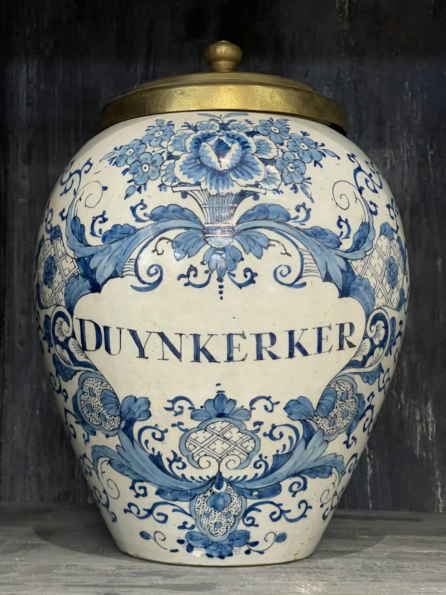 Blue and White Glazed Tobacco Jars circa 1800