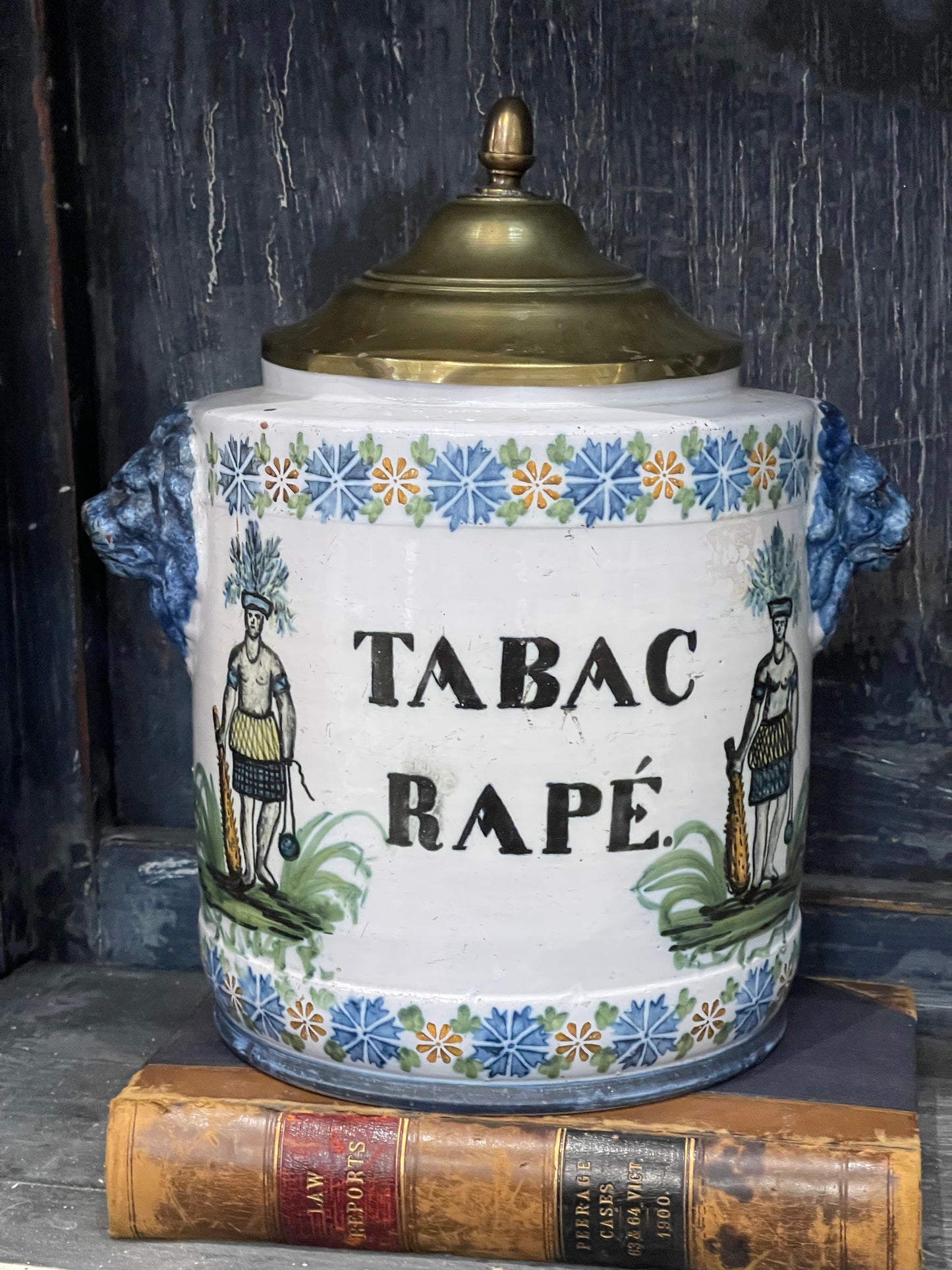 Blue and White Glazed Tobacco Jars circa 1800