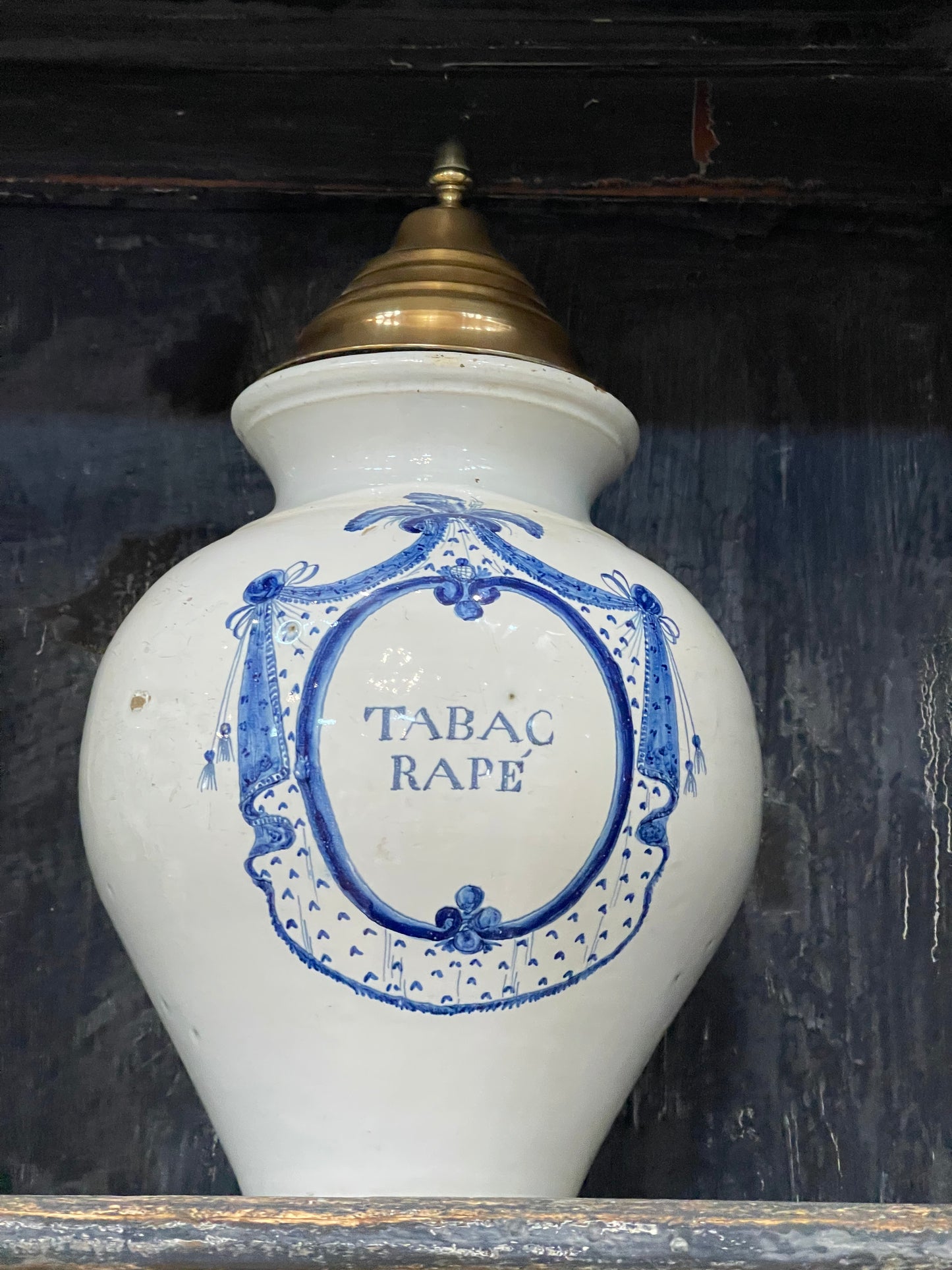 Blue and White Glazed Tobacco Jars circa 1800