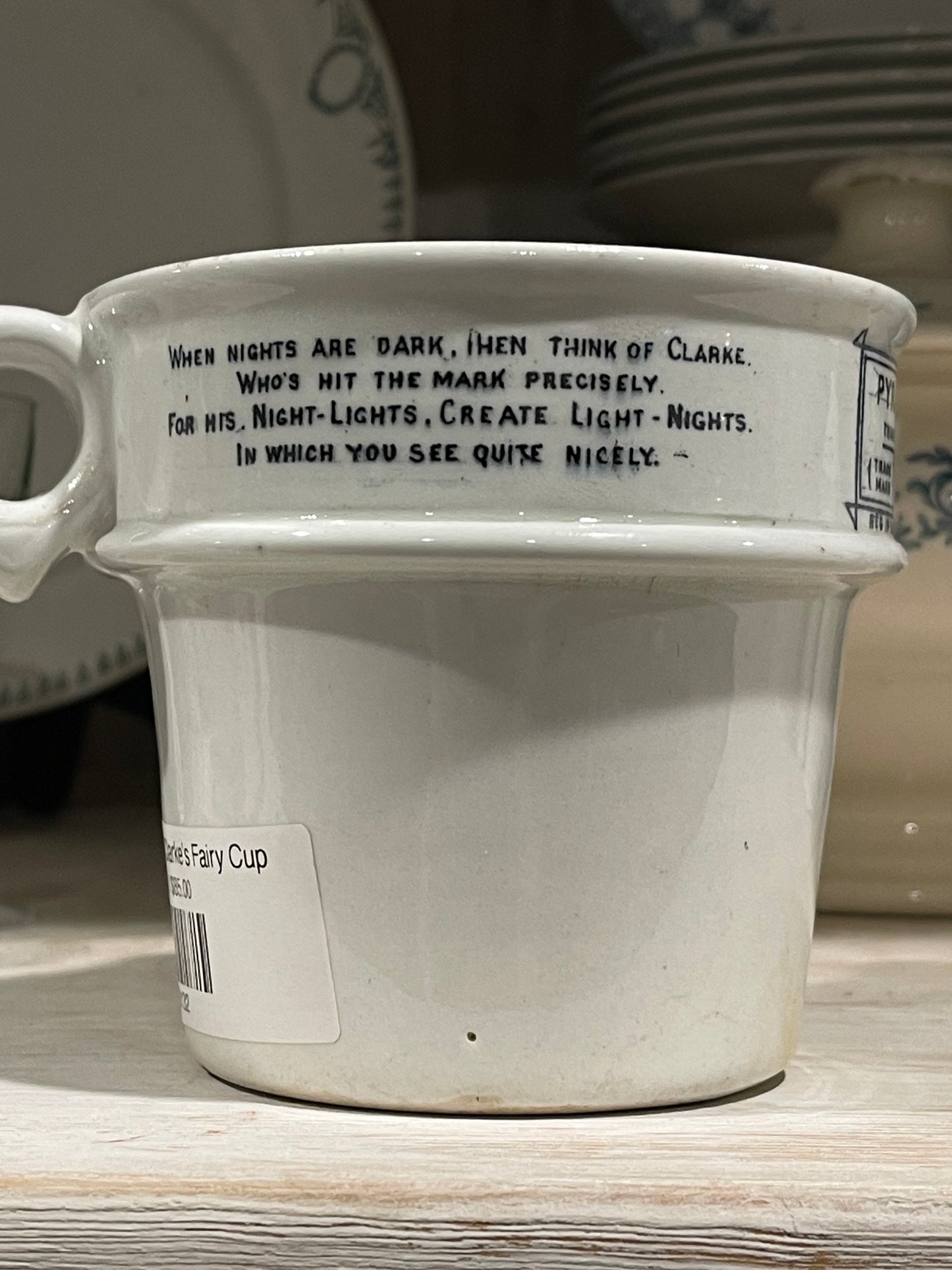 Victorian Ironstone Clarke's Fairy Cup