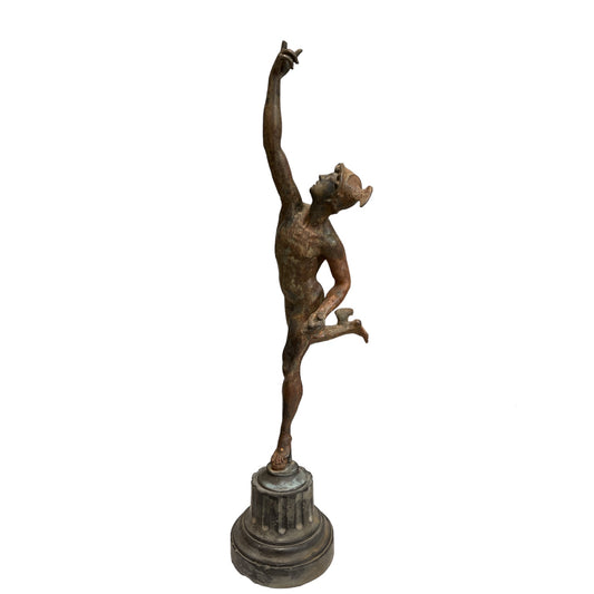 Mercury - Bronze Statue on Pedestal