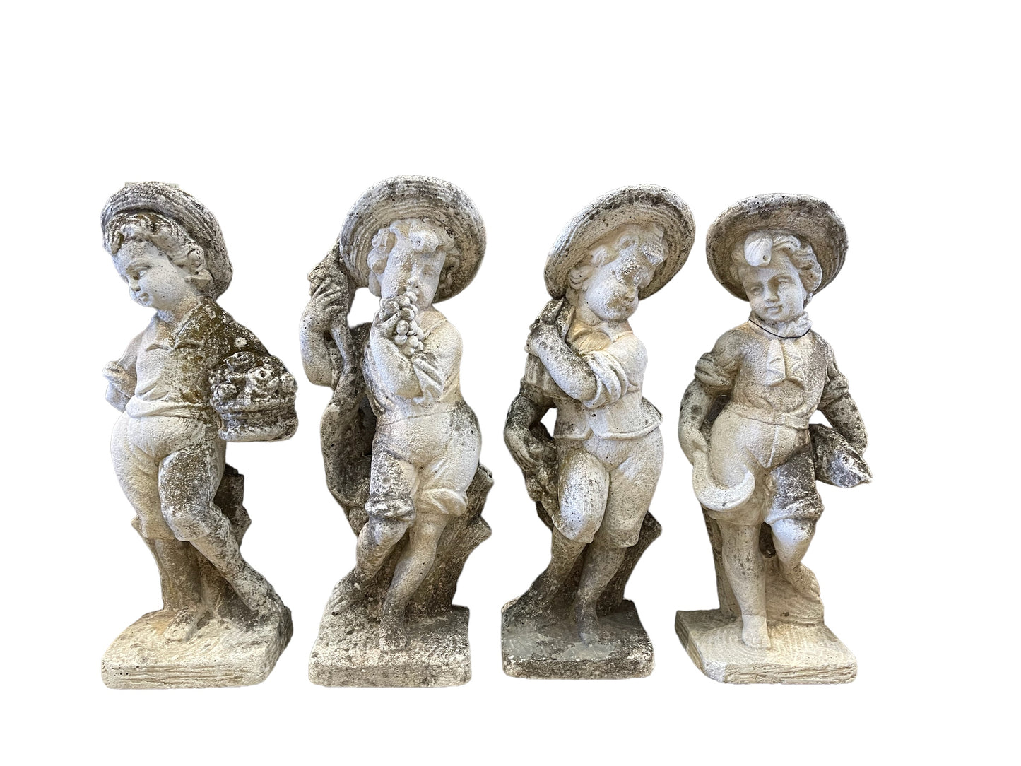 Hand Carved Four Season Statues in Vicenza Stone