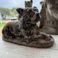 Recumbent Staffordshire Dog