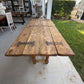 Vintage Expanding Console Dining Table with Folding Extension Leaves