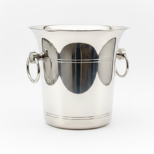 silver ice bucket
