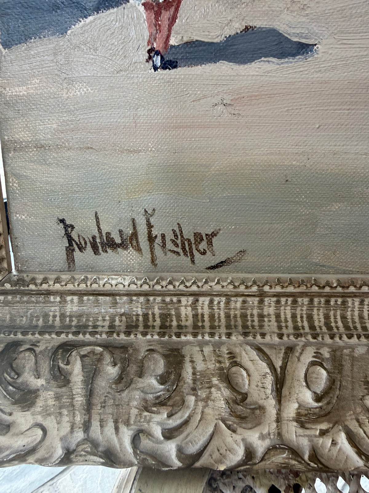 Cornwall Fishermans Painting Circa 1940