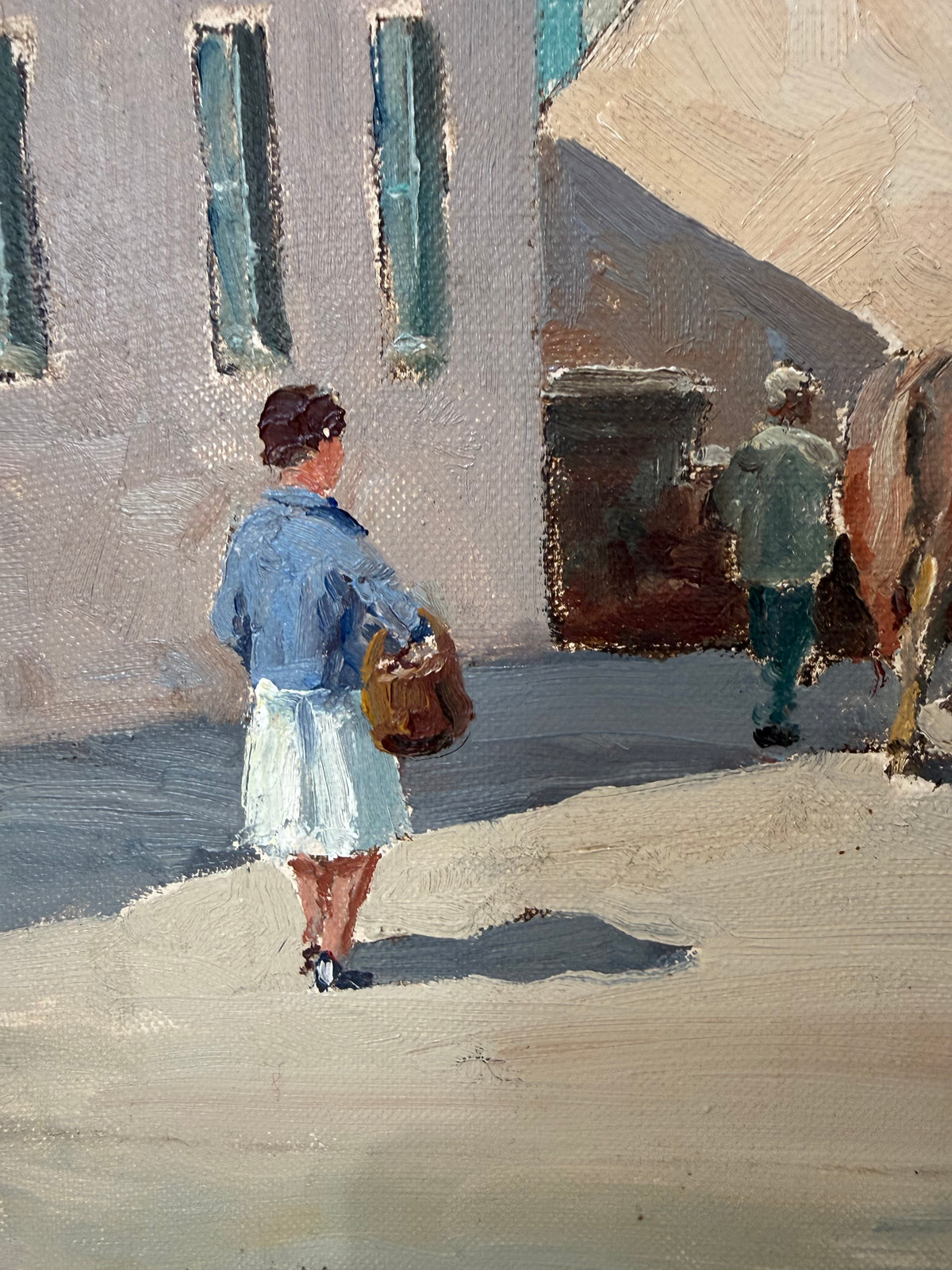 Cornwall Fishermans Painting Circa 1940