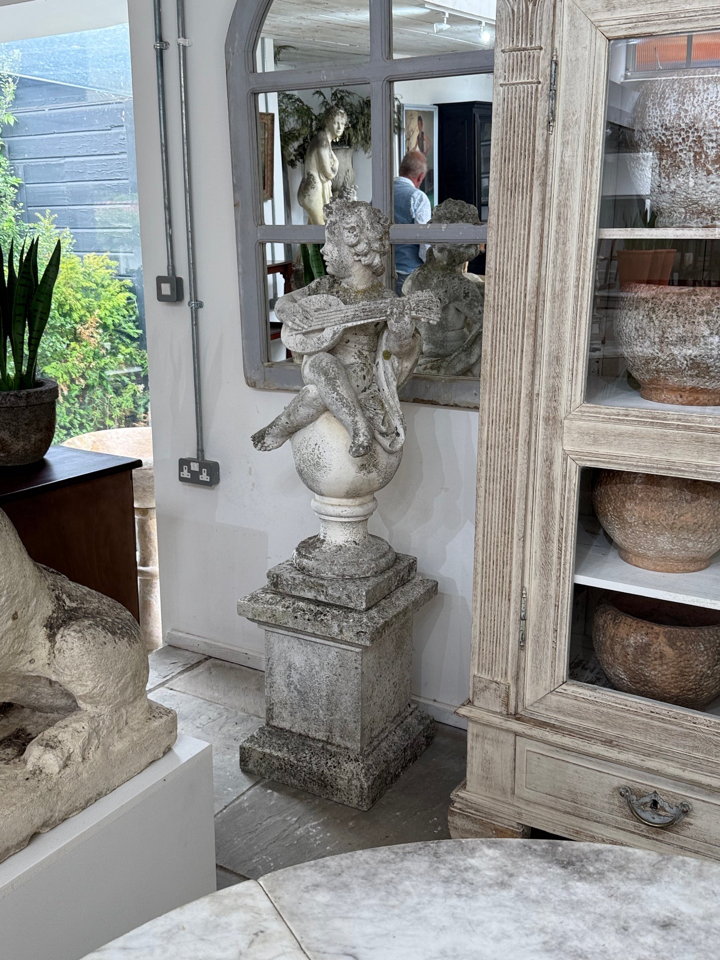 (4 Statues) The Herald, The Minstral, The Offering, The Piper (All on Plinths)