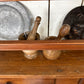 Antique Wooden Mortar & Pestle Set